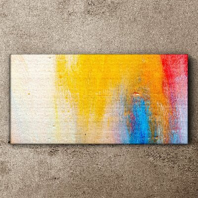 Tableau sur toile Abstraction colorée sur fond blanc