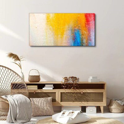 Tableau sur toile Abstraction colorée sur fond blanc