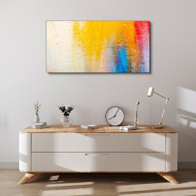 Tableau sur toile Abstraction colorée sur fond blanc