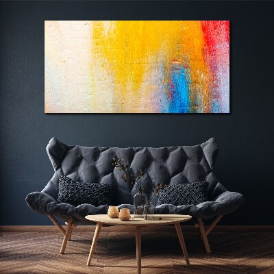 Tableau sur toile Abstraction colorée sur fond blanc