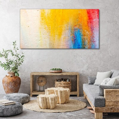 Tableau sur toile Abstraction colorée sur fond blanc