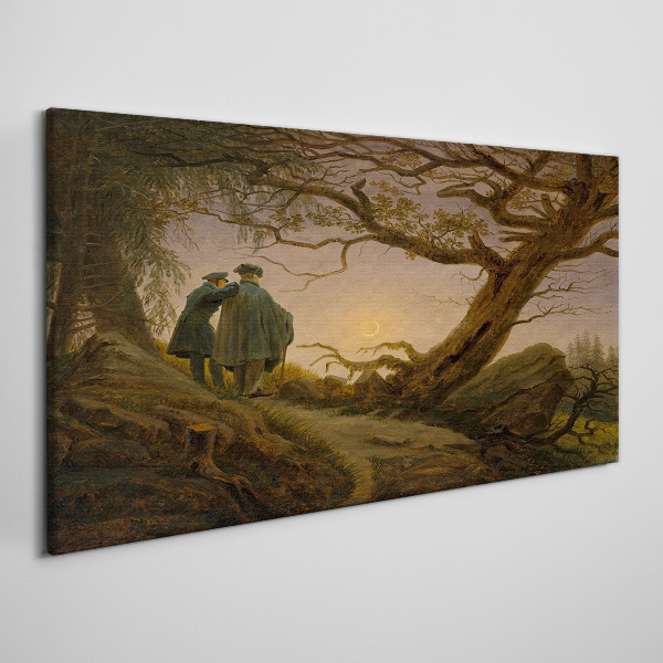 Tableau toile imprimée Coucher de soleil sur le paysage