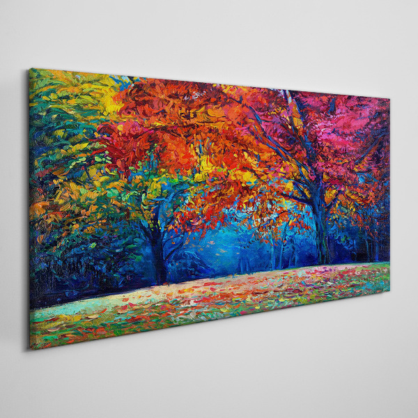 Tableau imprimé sur toile Paysage d'automne coloré