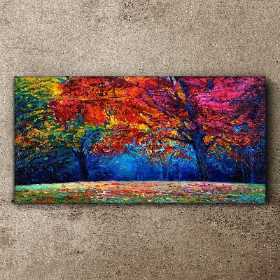 Tableau imprimé sur toile Paysage d'automne coloré