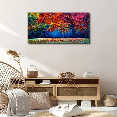 Tableau imprimé sur toile Paysage d'automne coloré