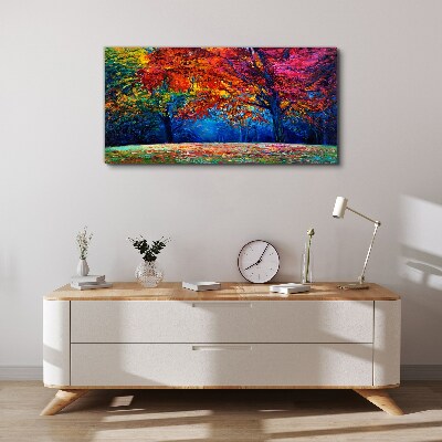 Tableau imprimé sur toile Paysage d'automne coloré
