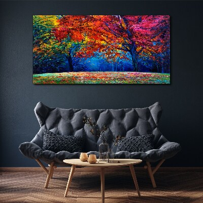 Tableau imprimé sur toile Paysage d'automne coloré