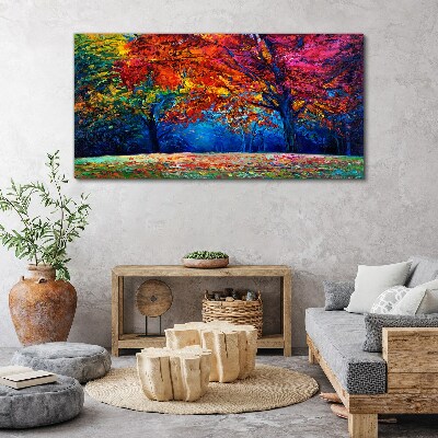 Tableau imprimé sur toile Paysage d'automne coloré