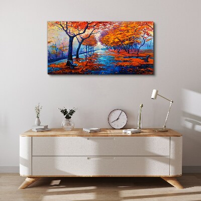 Tableau imprimé sur toile Allée d'automne