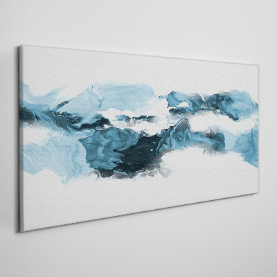Tableau imprimé sur toile Vagues de l'océan dans des tons de bleu