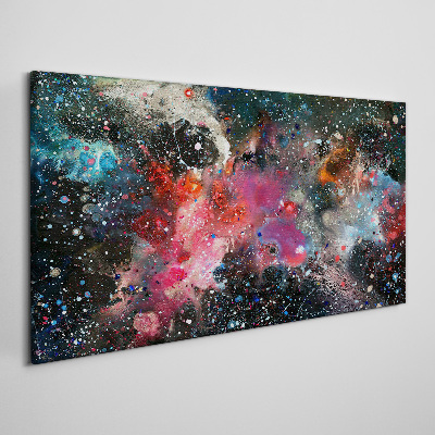 Tableau sur toile Une explosion cosmique de couleurs