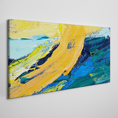 Tableau sur toile Une vague de couleurs en mouvement