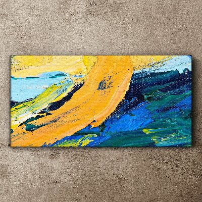 Tableau sur toile Une vague de couleurs en mouvement