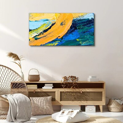 Tableau sur toile Une vague de couleurs en mouvement