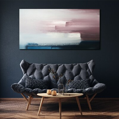 Tableau toile imprimée Paysage abstrait aux tons pastel