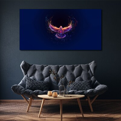 Tableau imprimé sur toile Oiseau en feu