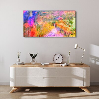 Tableau sur toile Paysage abstrait coloré