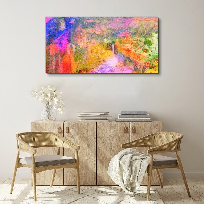 Tableau sur toile Paysage abstrait coloré