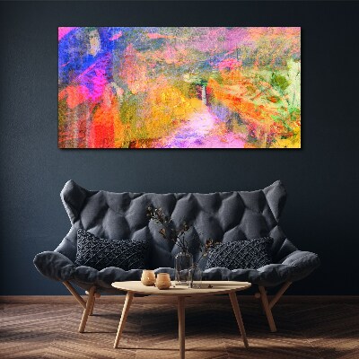 Tableau sur toile Paysage abstrait coloré