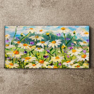 Tableau imprimé sur toile Un paradis floral sous le soleil d'été