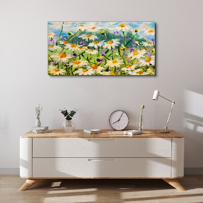 Tableau imprimé sur toile Un paradis floral sous le soleil d'été