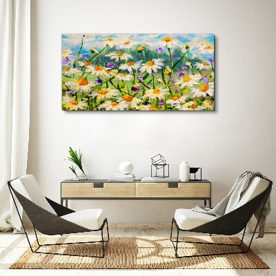 Tableau imprimé sur toile Un paradis floral sous le soleil d'été