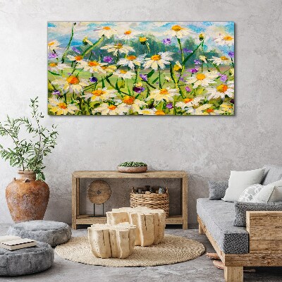 Tableau imprimé sur toile Un paradis floral sous le soleil d'été