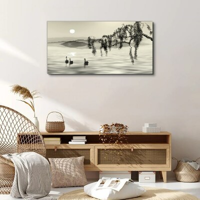 Tableau sur toile Silence au bord de l'eau