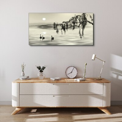 Tableau sur toile Silence au bord de l'eau