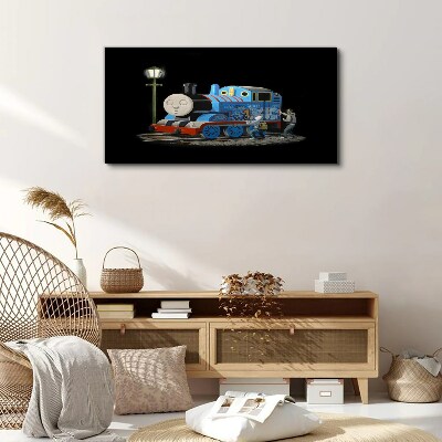 Tableau imprimé sur toile Thomas et ses amis la nuit