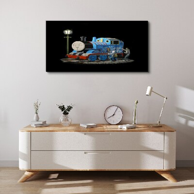 Tableau imprimé sur toile Thomas et ses amis la nuit