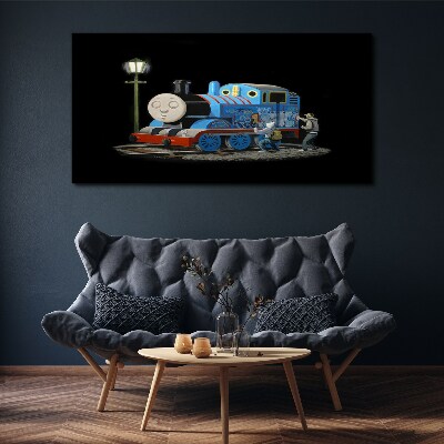 Tableau imprimé sur toile Thomas et ses amis la nuit