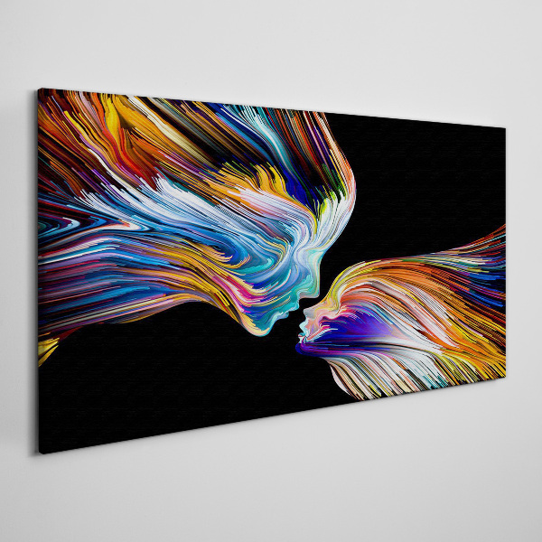Tableau sur toile Les couleurs de l'amour et des émotions