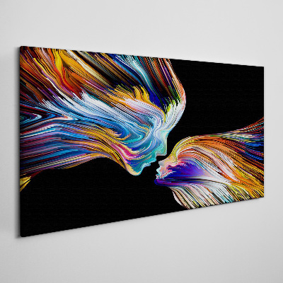 Tableau sur toile Les couleurs de l'amour et des émotions