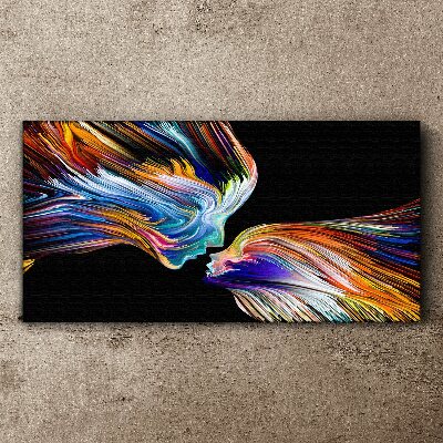 Tableau sur toile Les couleurs de l'amour et des émotions
