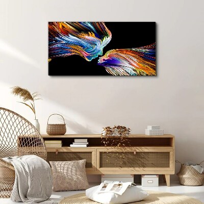 Tableau sur toile Les couleurs de l'amour et des émotions