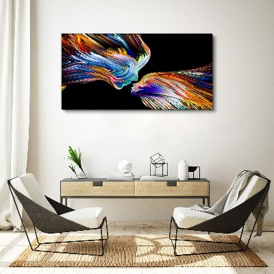 Tableau sur toile Les couleurs de l'amour et des émotions