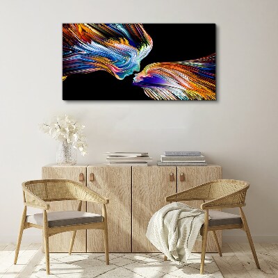 Tableau sur toile Les couleurs de l'amour et des émotions