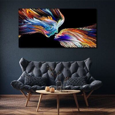 Tableau sur toile Les couleurs de l'amour et des émotions