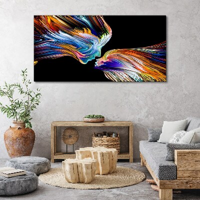 Tableau sur toile Les couleurs de l'amour et des émotions