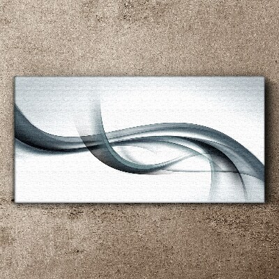 Tableau imprimé sur toile Des vagues dans des tons de gris