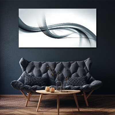 Tableau imprimé sur toile Des vagues dans des tons de gris