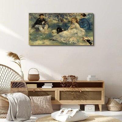 Tableau toile imprimée Pique-nique d'été au parc