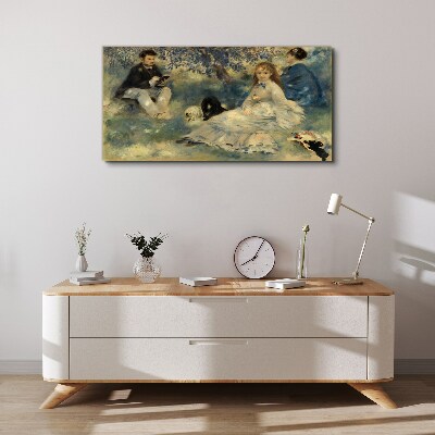 Tableau toile imprimée Pique-nique d'été au parc