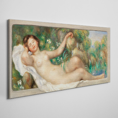 Tableau imprimé sur toile Paix dans le jardin d'été
