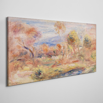 Tableau toile imprimée Paysage aux tons pastel