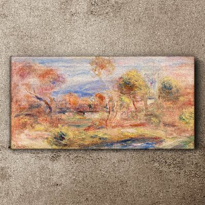 Tableau toile imprimée Paysage aux tons pastel