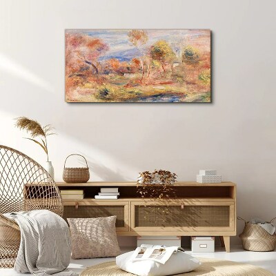Tableau toile imprimée Paysage aux tons pastel