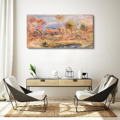 Tableau toile imprimée Paysage aux tons pastel