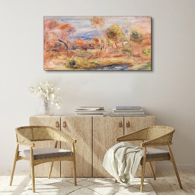 Tableau toile imprimée Paysage aux tons pastel